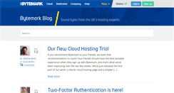 Desktop Screenshot of blog.bytemark.co.uk