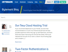 Tablet Screenshot of blog.bytemark.co.uk